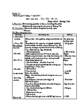 Giáo án Âm nhạc Lớp 1 - Tuần 13